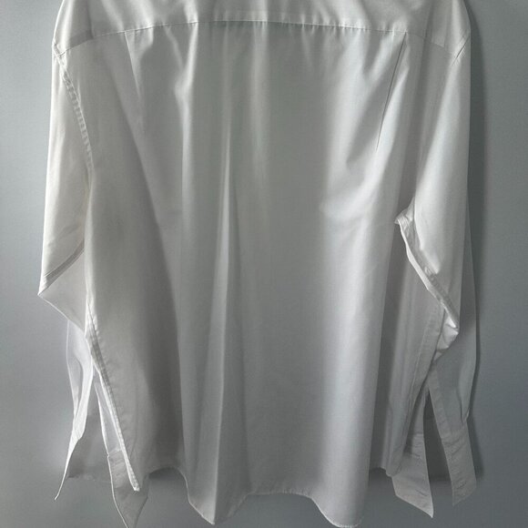 White Men's UK Marks & Spencer Dress Shirt Size 18 x 2 - Picture 3 of 14